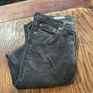 01 AG the Stevie gray corduroy pant size 28R